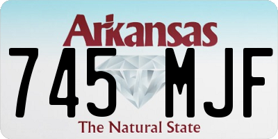 AR license plate 745MJF