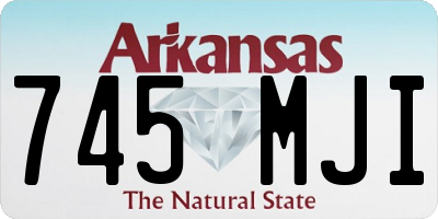 AR license plate 745MJI
