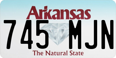 AR license plate 745MJN