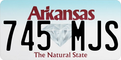AR license plate 745MJS