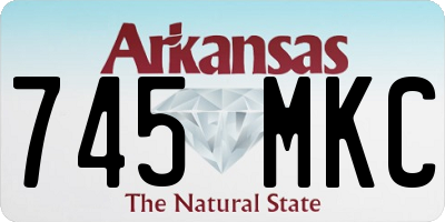 AR license plate 745MKC