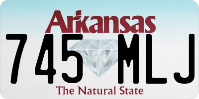 AR license plate 745MLJ