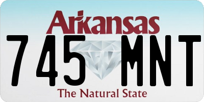 AR license plate 745MNT