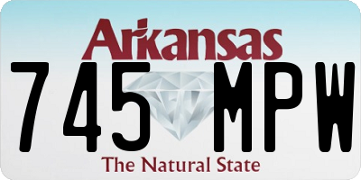 AR license plate 745MPW