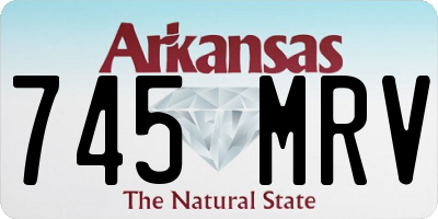AR license plate 745MRV