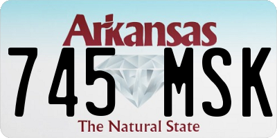 AR license plate 745MSK