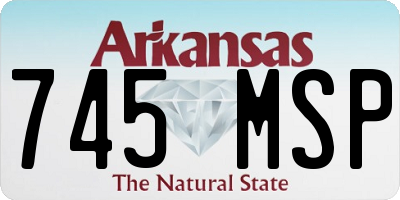 AR license plate 745MSP