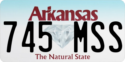 AR license plate 745MSS