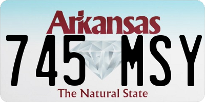 AR license plate 745MSY