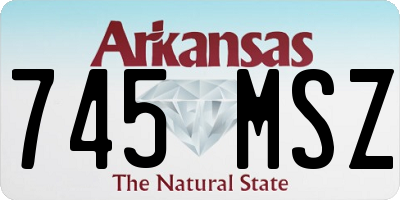 AR license plate 745MSZ
