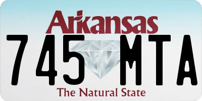AR license plate 745MTA