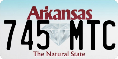 AR license plate 745MTC