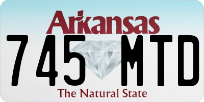 AR license plate 745MTD