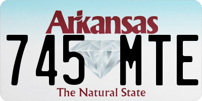 AR license plate 745MTE