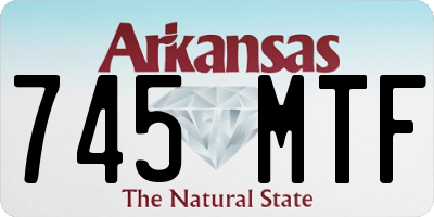 AR license plate 745MTF
