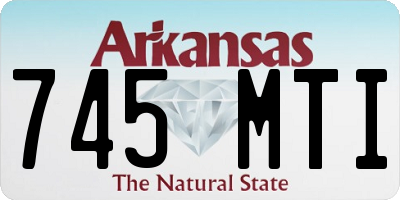 AR license plate 745MTI