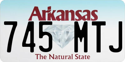 AR license plate 745MTJ