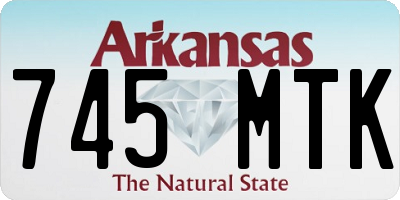 AR license plate 745MTK
