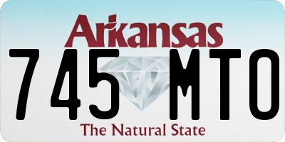 AR license plate 745MTO