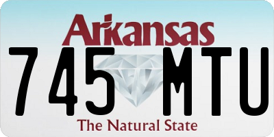 AR license plate 745MTU