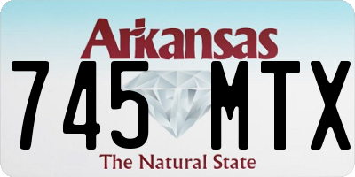 AR license plate 745MTX