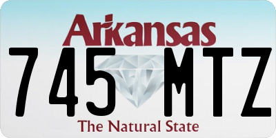 AR license plate 745MTZ