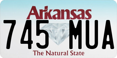 AR license plate 745MUA