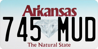 AR license plate 745MUD