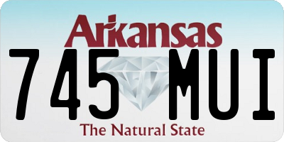 AR license plate 745MUI