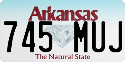 AR license plate 745MUJ