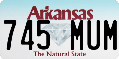 AR license plate 745MUM