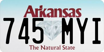 AR license plate 745MYI