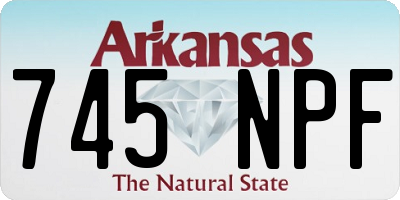 AR license plate 745NPF