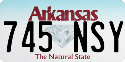 AR license plate 745NSY
