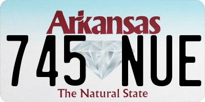 AR license plate 745NUE