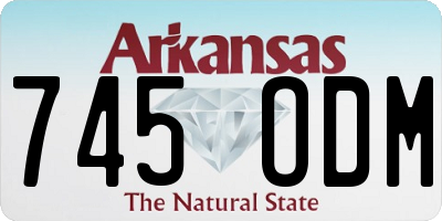 AR license plate 745ODM