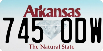 AR license plate 745ODW