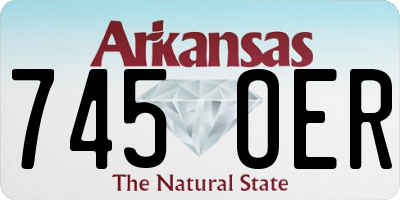 AR license plate 745OER
