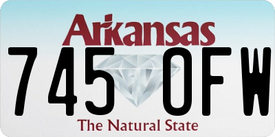 AR license plate 745OFW