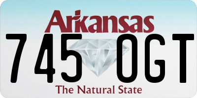 AR license plate 745OGT