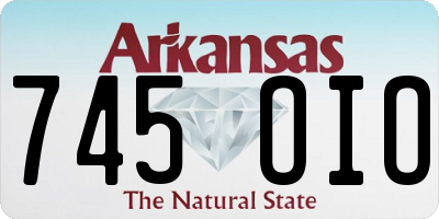 AR license plate 745OIO