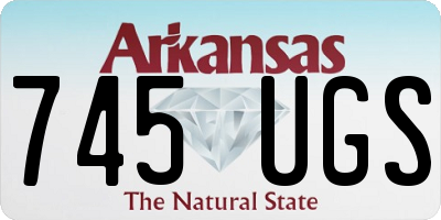 AR license plate 745UGS