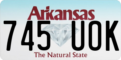 AR license plate 745UOK