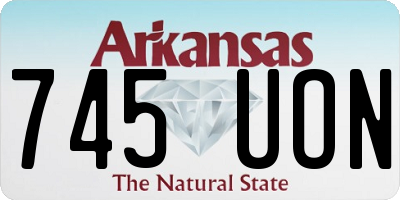 AR license plate 745UON