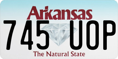 AR license plate 745UOP