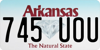 AR license plate 745UOU
