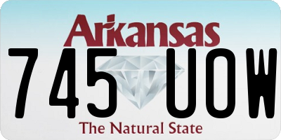 AR license plate 745UOW