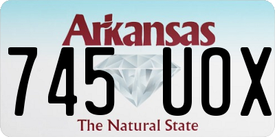 AR license plate 745UOX