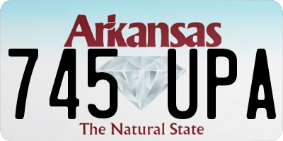 AR license plate 745UPA