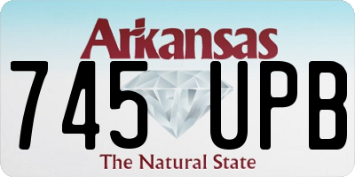 AR license plate 745UPB